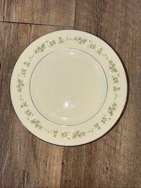 Lenox Brookdale Ivory Floral Rim - Salad Plate Made in USA set of 9